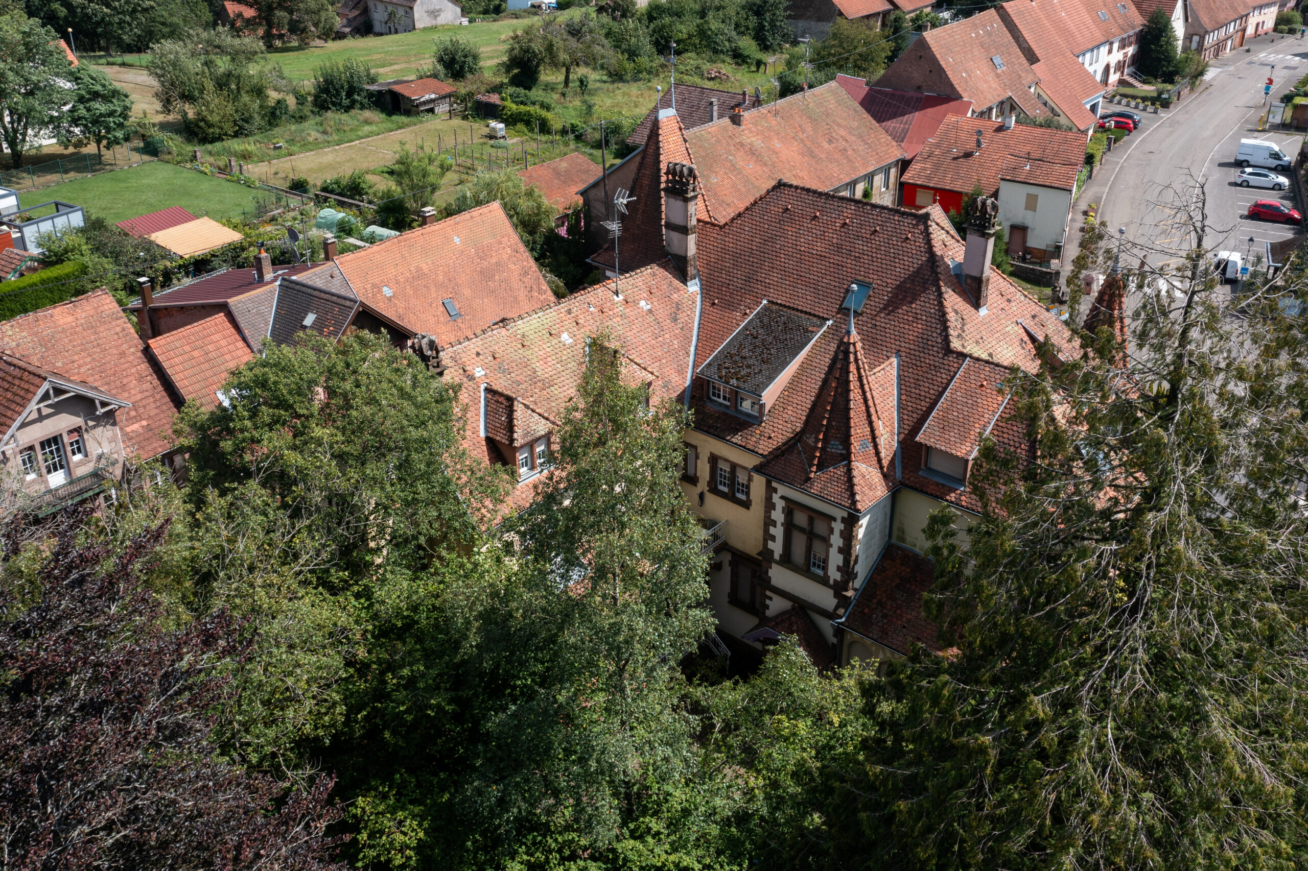 Vue aérienne Villa Gruber