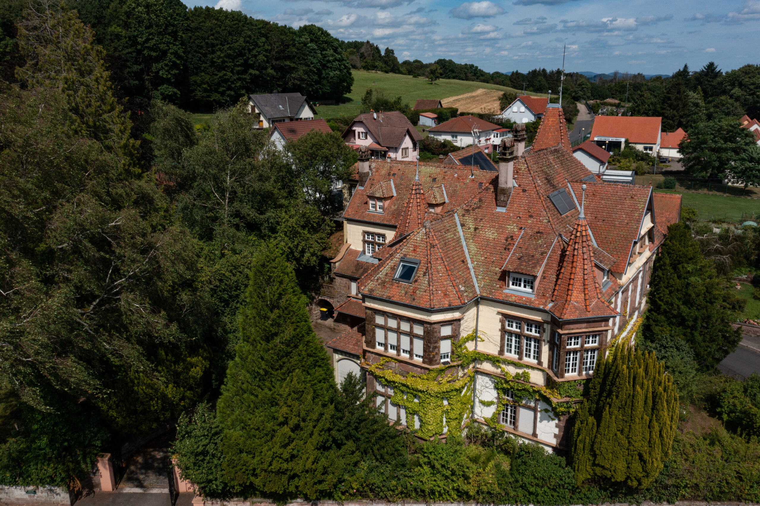 Vue aérienne Villa Gruber