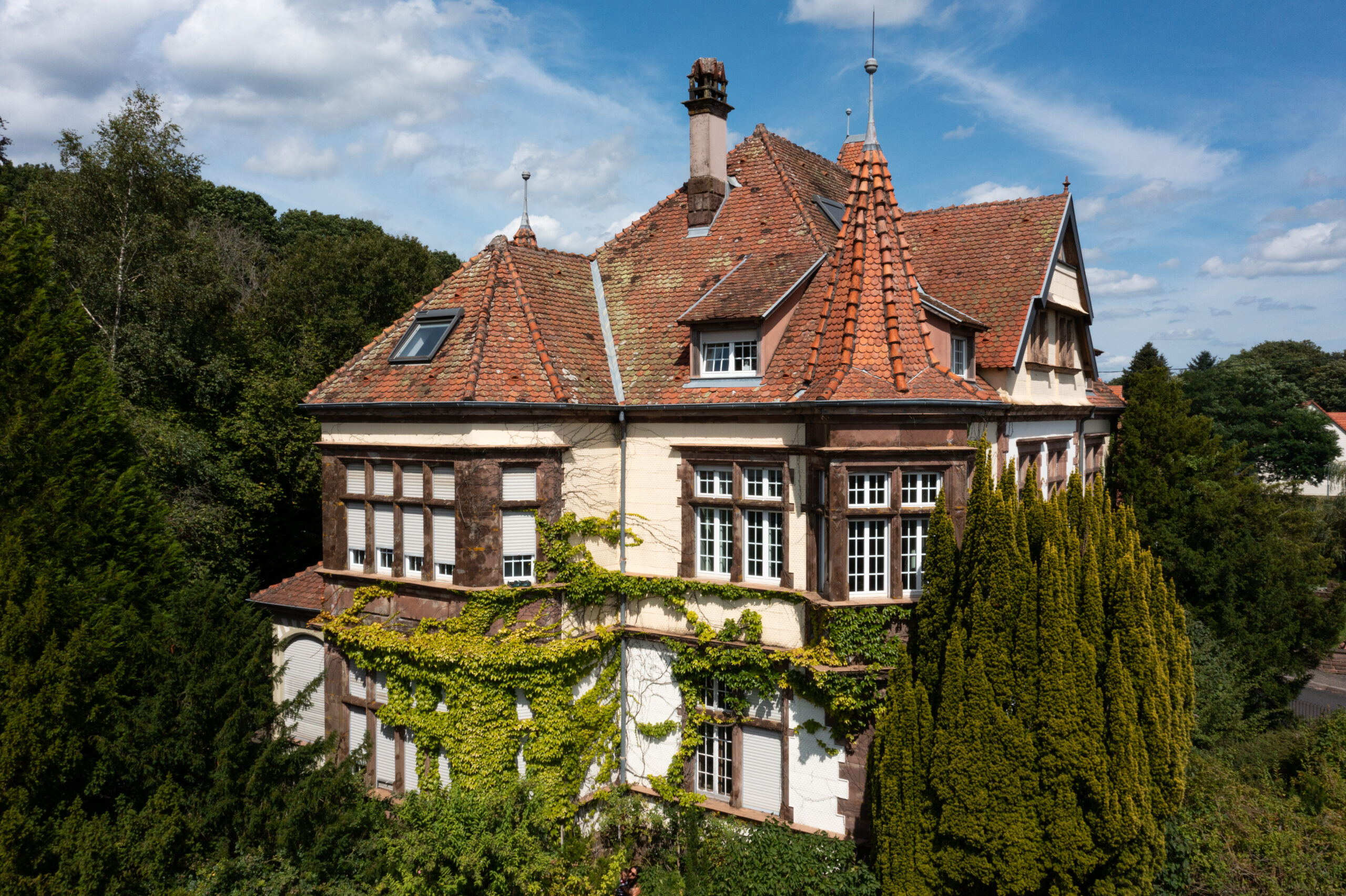 Vue aérienne Villa Gruber