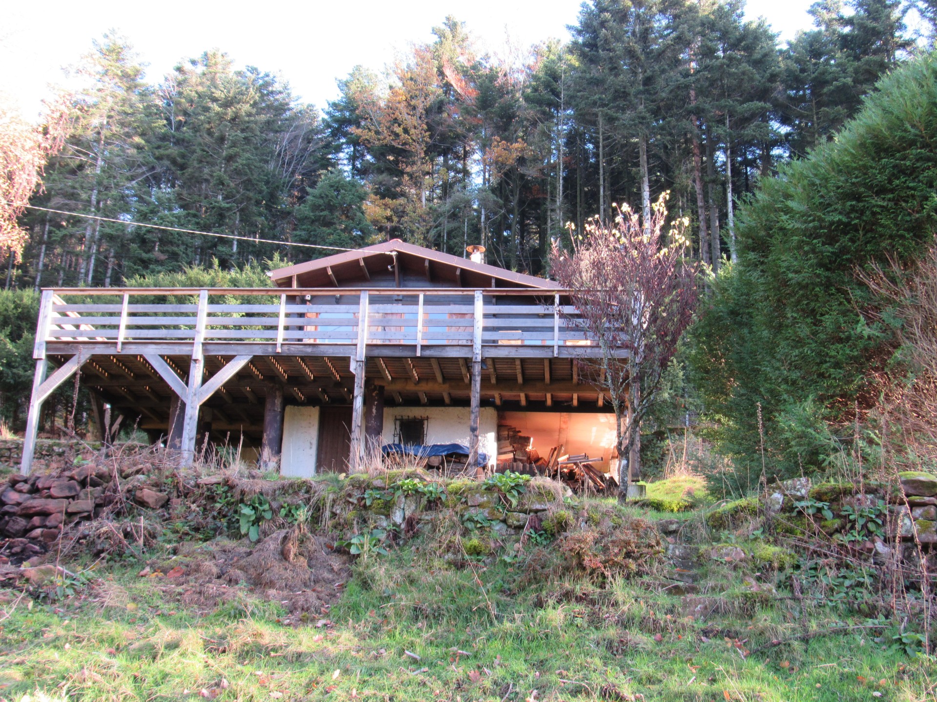 Chalet vue du jardin